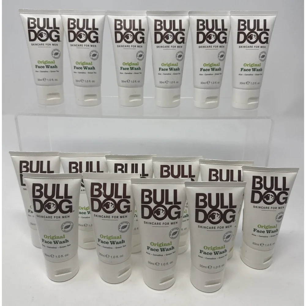 16X Bulldog Original Face Wash Aloe Camelina Green TeaMens Skincare, 1.0 oz Each